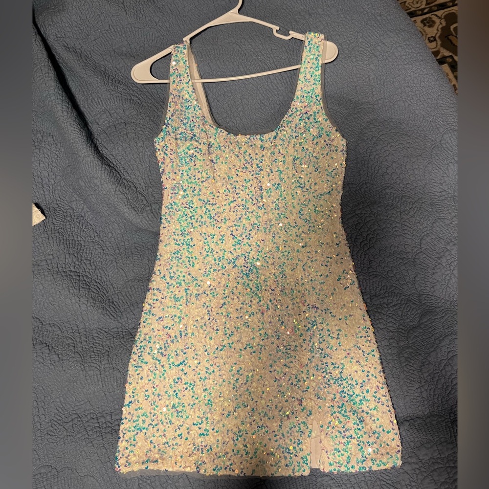 Iridescent Mini Dress